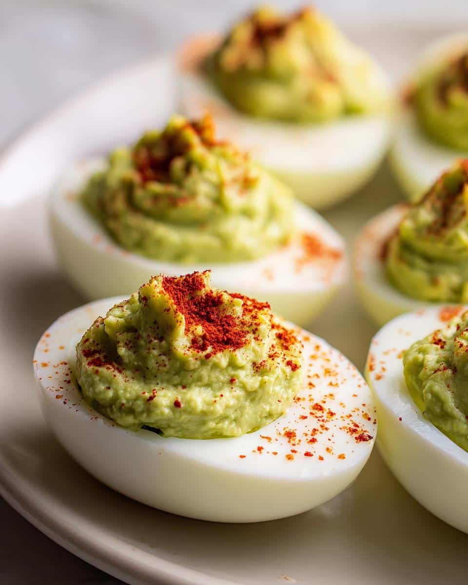 Avocado Deviled Eggs - detail 1