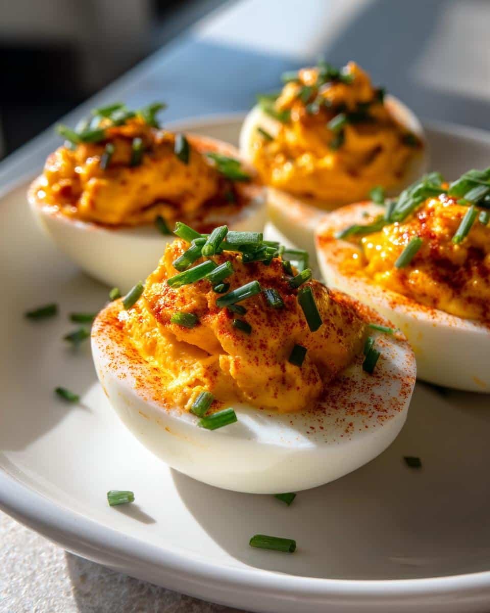 Spicy Sriracha Deviled Eggs - detail 2