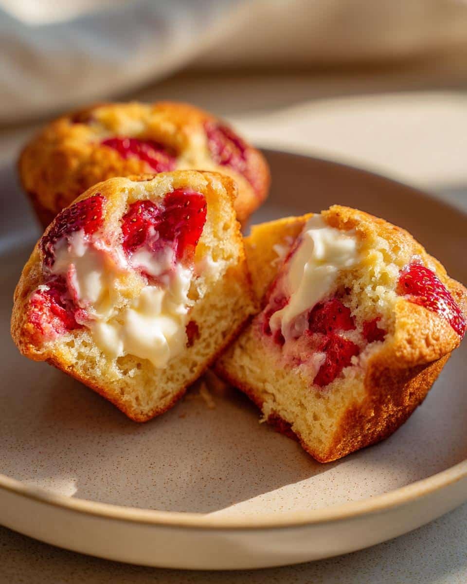 Strawberry Cream Cheese Muffins - detail 2