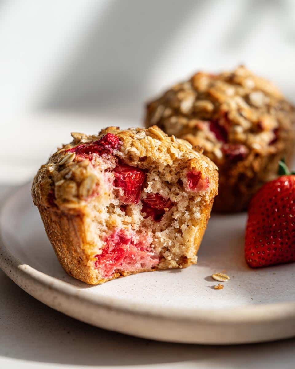 Strawberry Oat Muffins - detail 2